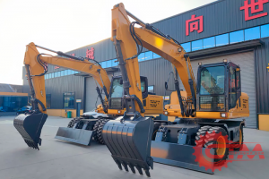 Экскаватор колесный SHANZHONG SZL150 (+гидромолот). Фото 2