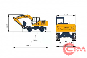 Экскаватор колесный YUGONG YG210. Фото 2