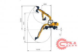 Экскаватор колесный YUGONG YG210. Фото 3