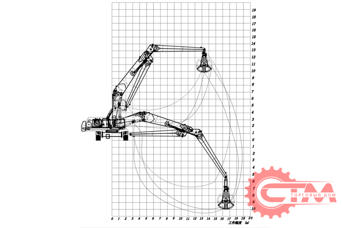 Перегружатель гусеничный с грейферным захватом BADA WYS80. Фото 2