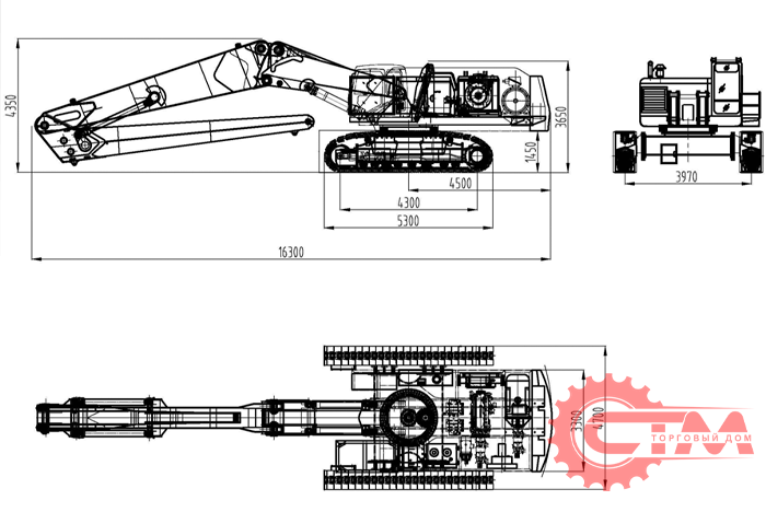 Перегружатель гусеничный с грейферным захватом BADA WYS80. Фото 3