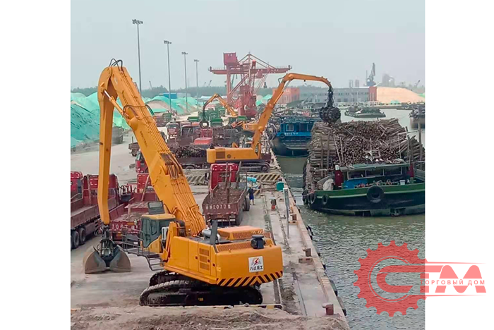 Перегружатель гусеничный с грейферным захватом BADA WYS80. Фото 10