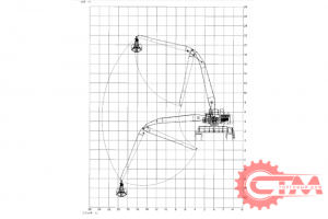 Гидравлический гусеничный грейферный экскаватор (перегружатель) BADA WYS100. Фото 2