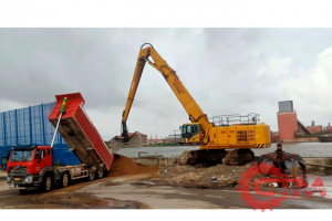 Перегружатель гусеничный с грейферным захватом BADA WYS80. Фото 6