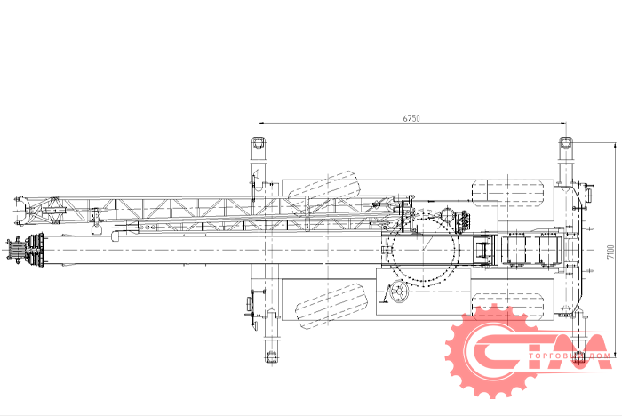 Самоходный кран XJCM RT50. Фото 3
