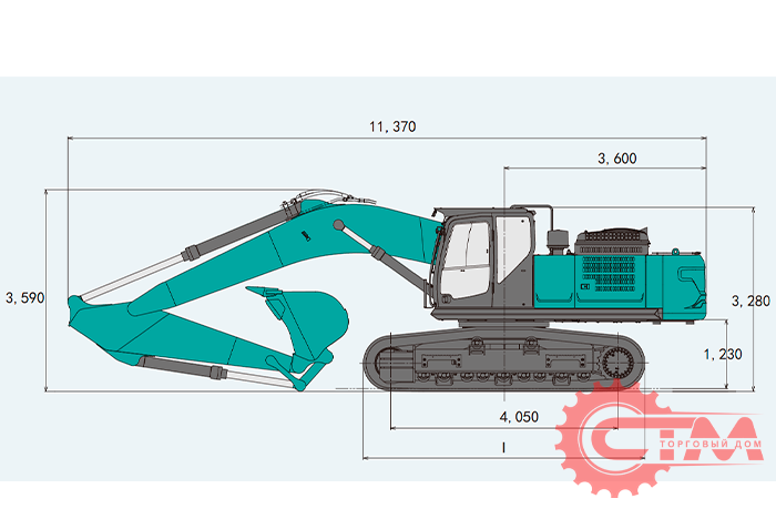 Экскаватор гусеничный KOBELCO SK390LC-12. Фото 7
