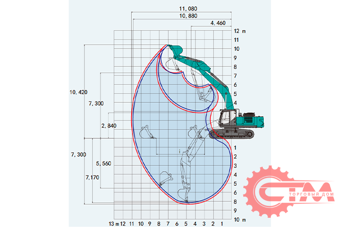 Экскаватор гусеничный KOBELCO SK390LC-12. Фото 8