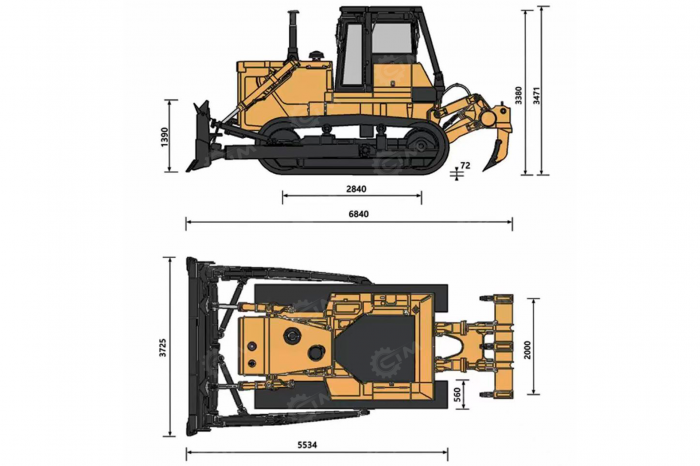 Бульдозер DADI MD26 с отвалом 