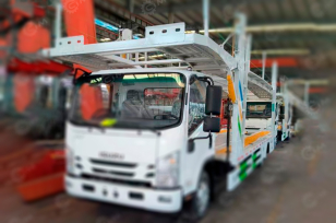 Автовоз на 4 машины на шасси ISUZU 4х2 дв 151Kw (со спальным местом). Фото 2