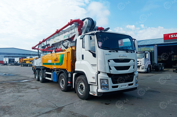 Автобетононасос XCMG HB47V на шасси ISUZU 8х4 дв 382kw 47 метров. Фото 5
