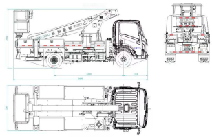 Автовышка AICHI на шасси ISUZU 4Х2 дв 96kw высота подъёма 16,6м. Фото 1