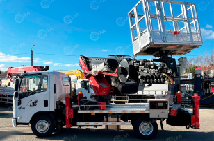 Автовышка WANBANG GKS30.5M на шасси ISUZU 4Х2 дв 94кВт высота подъёма 30,5м. Фото 3