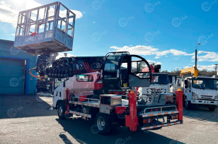 Автовышка WANBANG GKS30.5M на шасси ISUZU 4Х2 дв 94кВт высота подъёма 30,5м. Фото 4