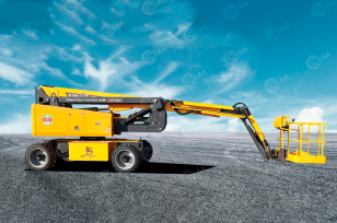 Коленчатый самоходный подъемник Jiubang	высота подъема 22м электрический. Фото 1