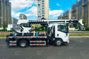 Крановая установка (без шасси) FURUNKANG DZ5T гп 5т 5 секций стрела 20м, люлька два, крюка, с буром 8м диаметр 400мм. Фото 1