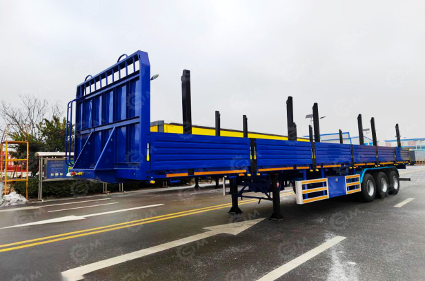 Полуприцеп бортовой LUXUDA LZC9408 3 оси FUWA 13т, гп 50 тонн, 13600*2550*3990 (пневмоподвеска, коники, фитинги). Фото 2