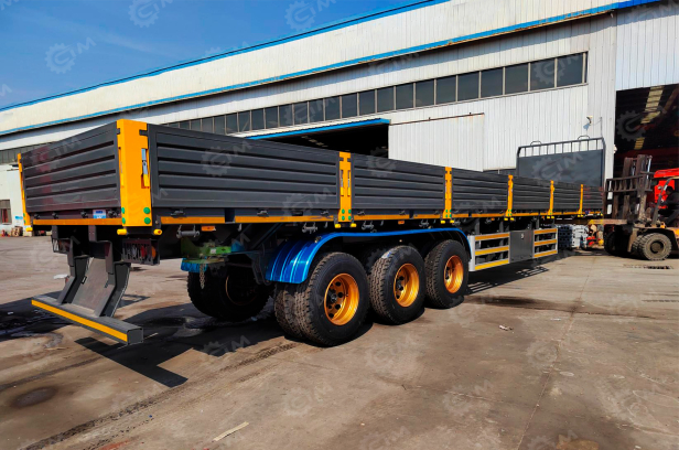 Полуприцеп бортовой LUXUDA LZC9408 3 оси FUWA 13т, гп 50 тонн, 13600*2550*3990 (пневмоподвеска, коники, фитинги). Фото 7