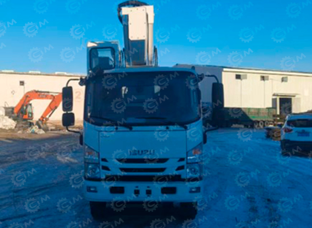 Автовышка WANBANG GKS32 на шасси ISUZU 4Х2 дв 151kw кабина Elf высота подъёма 32м гп люльки 200кг. Фото 2