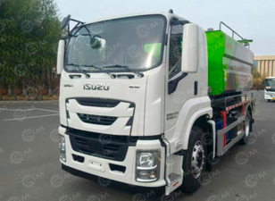 Илосос с размывом (каналопромывочная машина) на шасси ISUZU 4x2 дв. 177kw бочка для сточных вод 12м³, чистой воды 3м³ насос JUROP DL250 ПДУ. Фото 2