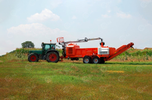 Измельчитель веток прицепной GANDINI 91MTS с кму, производительность 14-20т/ч. Фото 1