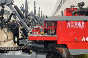 Буровая установка HONGWUHUAN  H430 с компрессором HGT18-18Y. Фото 1