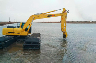 Экскаватор плавающий LISHIDE  SC330SD.8 ковш 0,9м3, с максимально длинной стрелой, быстросъём, дополнительная гидролиния, насос  250YSQ550-25. Фото 1