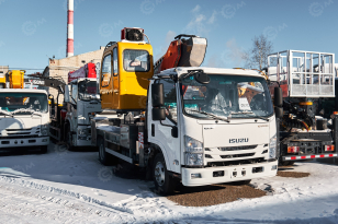 Автовышка VIGRUS GKS33 на шасси ISUZU 4Х4 дв 96kw высота подъёма 33м. Фото 1