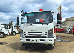 Бортовой грузовик ISUZU 4x2 дв 139kw гп 6 тонн c кму UNIC URV505 гп 5т, 5 секций, стрела 13,14м кузов 6000х2450х600мм бриль гп 4т. Фото 1
