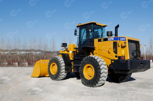 Фронтальный погрузчик Shandong SEM 655D	джойстик ковш 2,7м3+ковш 4,5м3, кондиционер, кабина rops, дв евро2. Фото 3