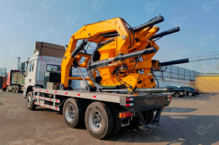 Пересадчик деревьев на шасси ISUZU 8x4 дв 309kw диаметр 1,8м, глубина выкопки дерева 1,2м, диаметр ствола дерева 20-28 см. Фото 1