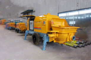 Бетононасос MINLE HBTS80-13-90 электрический труба 350м. Фото 1