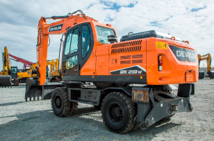 Экскаватор колесный Develon DX210W вес 20,1т ковш 0,9м3. Фото 4