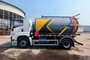 Илосос на шасси ISUZU 4x2 дв 177KW бочка 10м3 насос SK-15. Фото 1