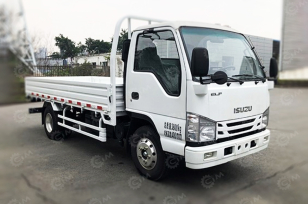 Бортовой грузовик ISUZU 4x2 дв 96Kw кабина 100P гп 1т кузов 4250х1850х400 под категорию В. Фото 1
