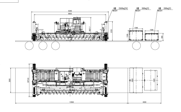 Бетоноукладчик CP8000 гусеничный ширина укладки 3500 - 8000мм, дв. CUMMINS, с нивелиром и бетоновыравнивателем. Фото 2