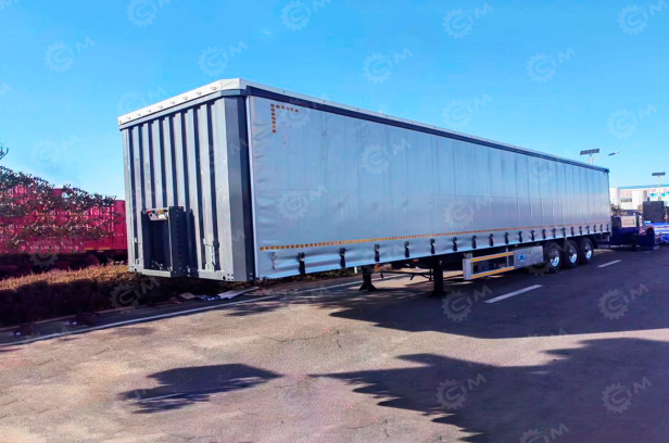 Полуприцеп шторка LUXUDA 3 оси FUWA, пневмоподвеска, 40 тонн, ленивая передняя ось ССУ 1350, 16000*2550*3980. Фото 2