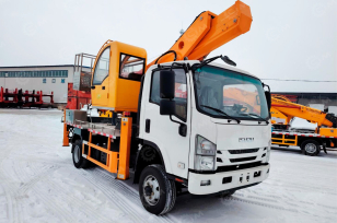 Автовышка Qingling GKS32 на шасси ISUZU 4Х2 дв 151kw кабина Elf высота подъёма 32м гп люльки 200кг колёса 235/75R17.5. Фото 1