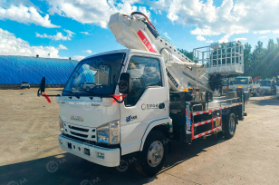 Автовышка на шасси ISUZU 4Х2 дв 96kw высота подъёма 16м. Фото 1