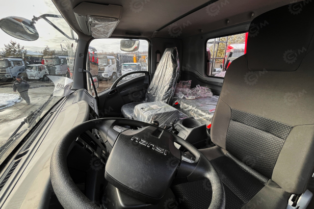 Бортовой грузовик ISUZU 4x2 дв 151kw гп 10 тонн c кму VIGRUS SHS2505 гп 10 тонн 5 секций 17.3м кузов 6500*2470*550 ПДУ люлька. Фото 9