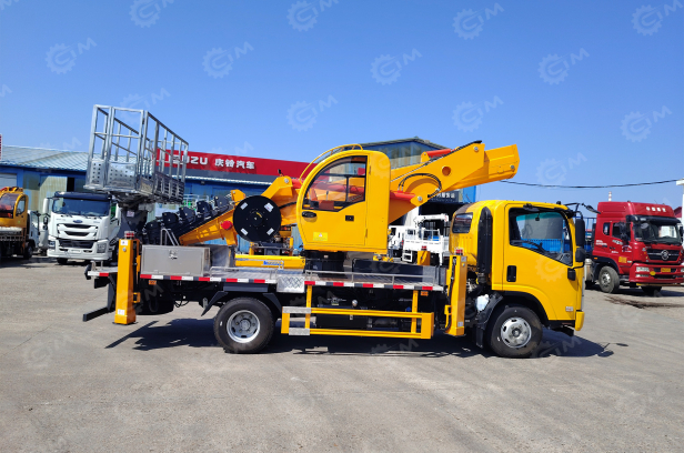 Автовышка Qingling GKS32 на шасси ISUZU 4Х2 дв 103kw высота подъёма 32м. Фото 10