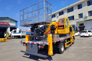 Автовышка Qingling GKS32 на шасси ISUZU 4Х2 дв 103kw высота подъёма 32м. Фото 12