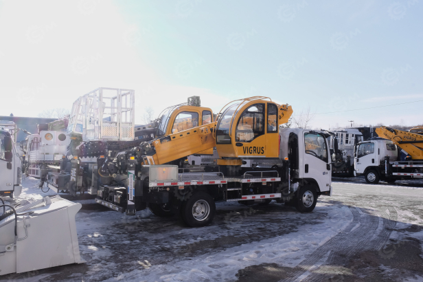 Автовышка VIGRUS GKS30.5 на шасси ISUZU 4Х2 	дв 94kw высота подъёма 30,5м гп корзины 400кг. Фото 4