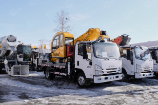 Автовышка VIGRUS GKS30.5 на шасси ISUZU 4Х2 	дв 94kw высота подъёма 30,5м гп корзины 400кг. Фото 1