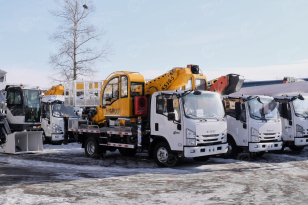 Автовышка VIGRUS GKS30.5 на шасси ISUZU 4Х2 	дв 94kw высота подъёма 30,5м гп корзины 400кг. Фото 12