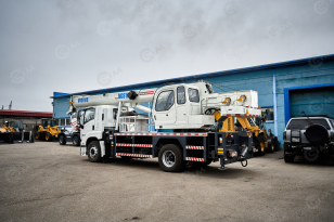 Автокран на шасси ISUZU 4x2 дв151kw крановая установка VIGRUS VGS16 гп 16т., 5 секций, стрела 36,6м управление крановой установкой рычагами. Фото 5