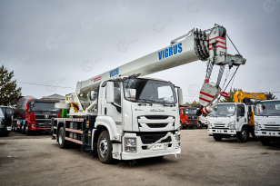 Автокран на шасси ISUZU 4x2 дв151kw крановая установка VIGRUS VGS16 гп 16т., 5 секций, стрела 36,6м управление крановой установкой рычагами. Фото 24