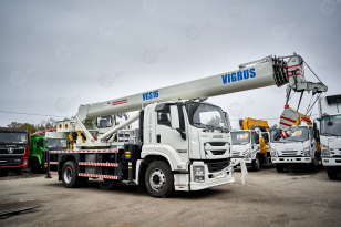 Автокран на шасси ISUZU 4x2 дв151kw крановая установка VIGRUS VGS16 гп 16т., 5 секций, стрела 36,6м управление крановой установкой рычагами. Фото 25