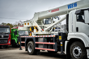 Автокран на шасси ISUZU 4x2 дв151kw крановая установка VIGRUS VGS16 гп 16т., 5 секций, стрела 36,6м управление крановой установкой рычагами. Фото 27