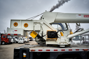 Автокран на шасси ISUZU 4x2 дв151kw крановая установка VIGRUS VGS16 гп 16т., 5 секций, стрела 36,6м управление крановой установкой рычагами. Фото 30