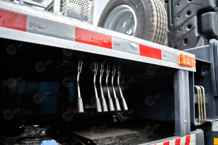 Автокран на шасси ISUZU 4x2 дв151kw крановая установка VIGRUS VGS16 гп 16т., 5 секций, стрела 36,6м управление крановой установкой рычагами. Фото 31